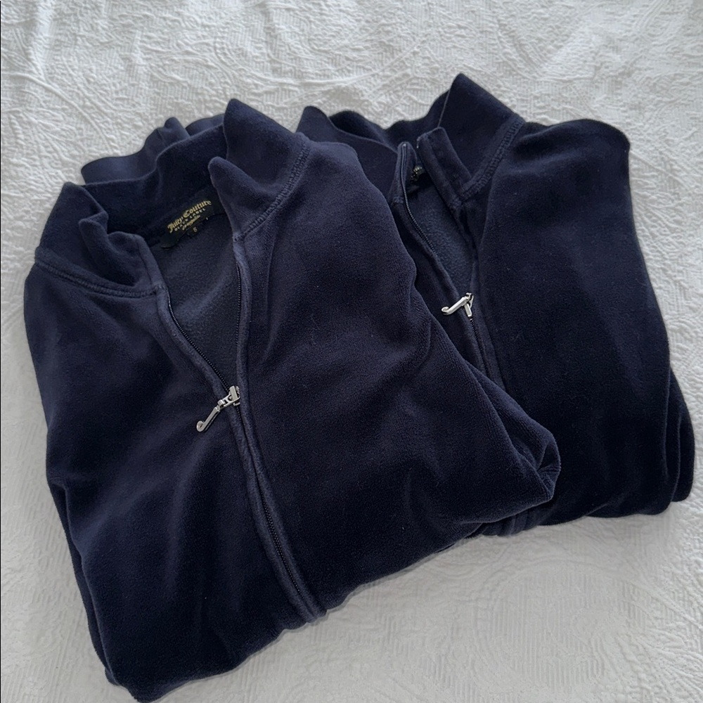 2 Juicy Couture Velour Track Jackets - Picture 2 of 9